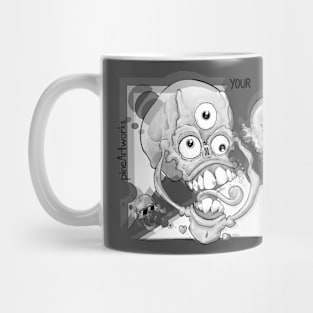 YBIF Trippy Greyscale Variant Mug